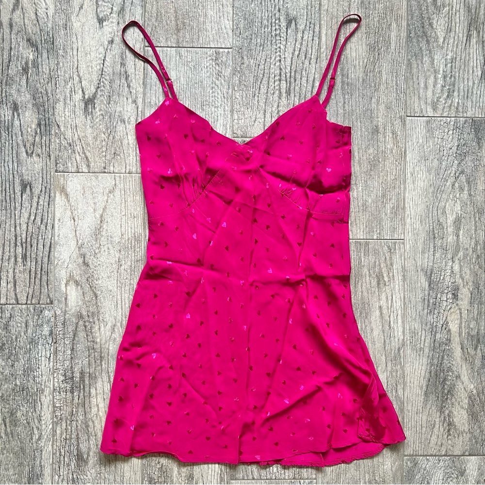 L space hearts moonlit slip dress